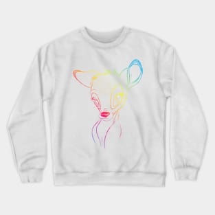 bambi cute deer Crewneck Sweatshirt